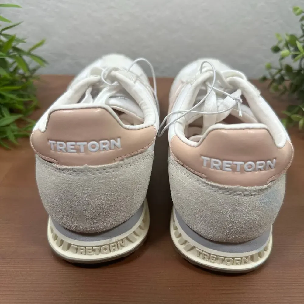 Tretorn Women's Hailey Pink Lace Up Memory Foam‎ Sneakers Size 6